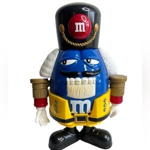 M & M Limited Edition Nutcracker Blue Candy Dispenser Christmas M&M's Holiday